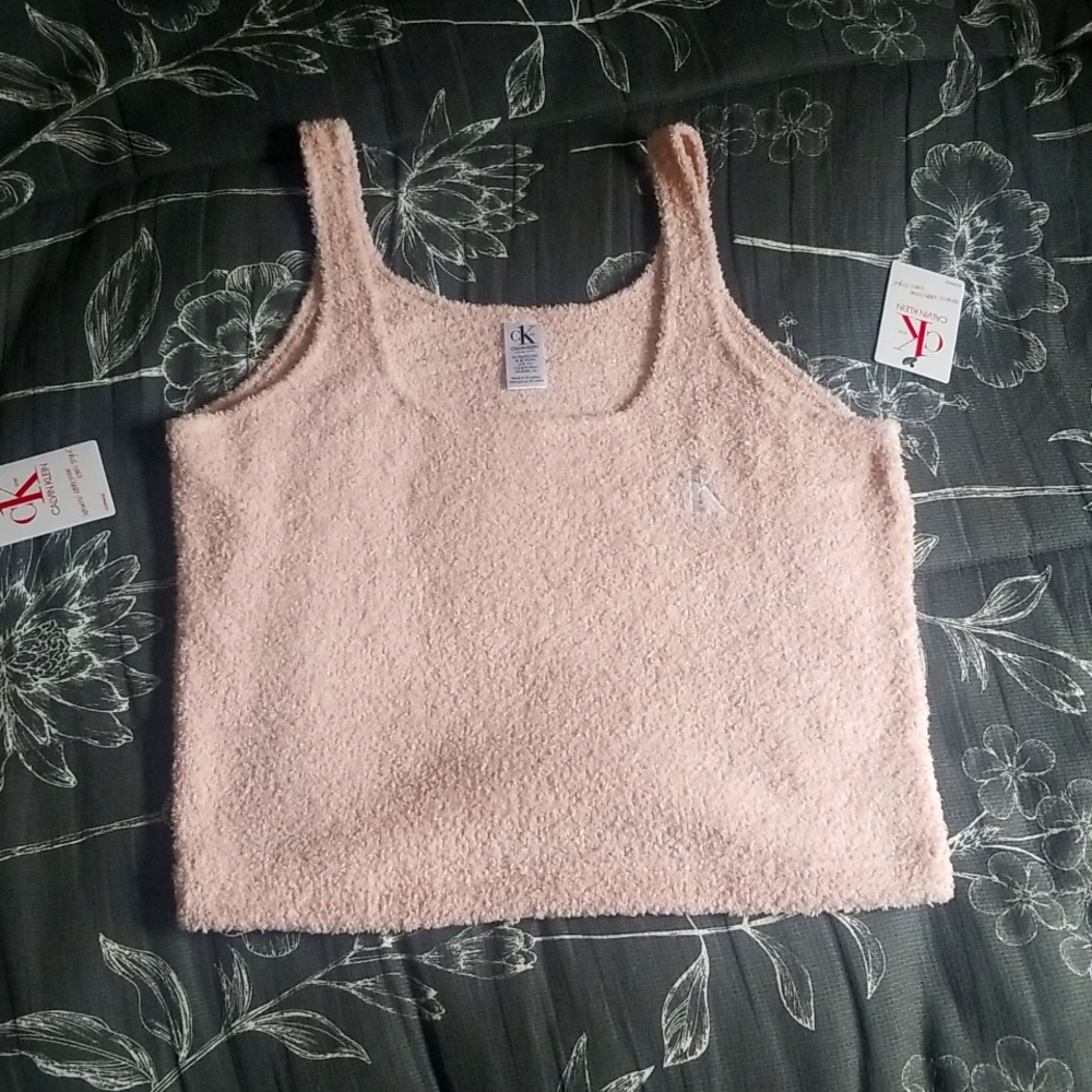 Fluffy Calvin Klein crop top
